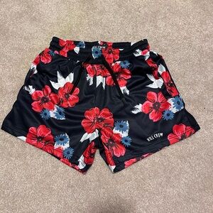 Kill Crew Muay Thai Shorts | Floral - black